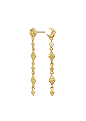 Minola earrings Forgyldt Maanesten 